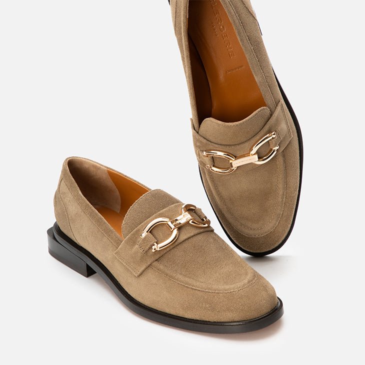 LOAFERS - JAEL, suede gobi - Clergerie Paris - USA