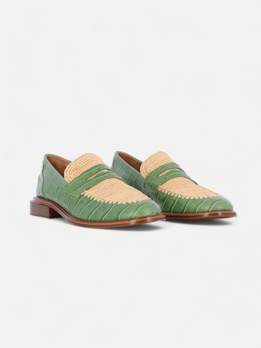 LOAFERS - JAMBO, crocodile effect - Clergerie Paris - USA