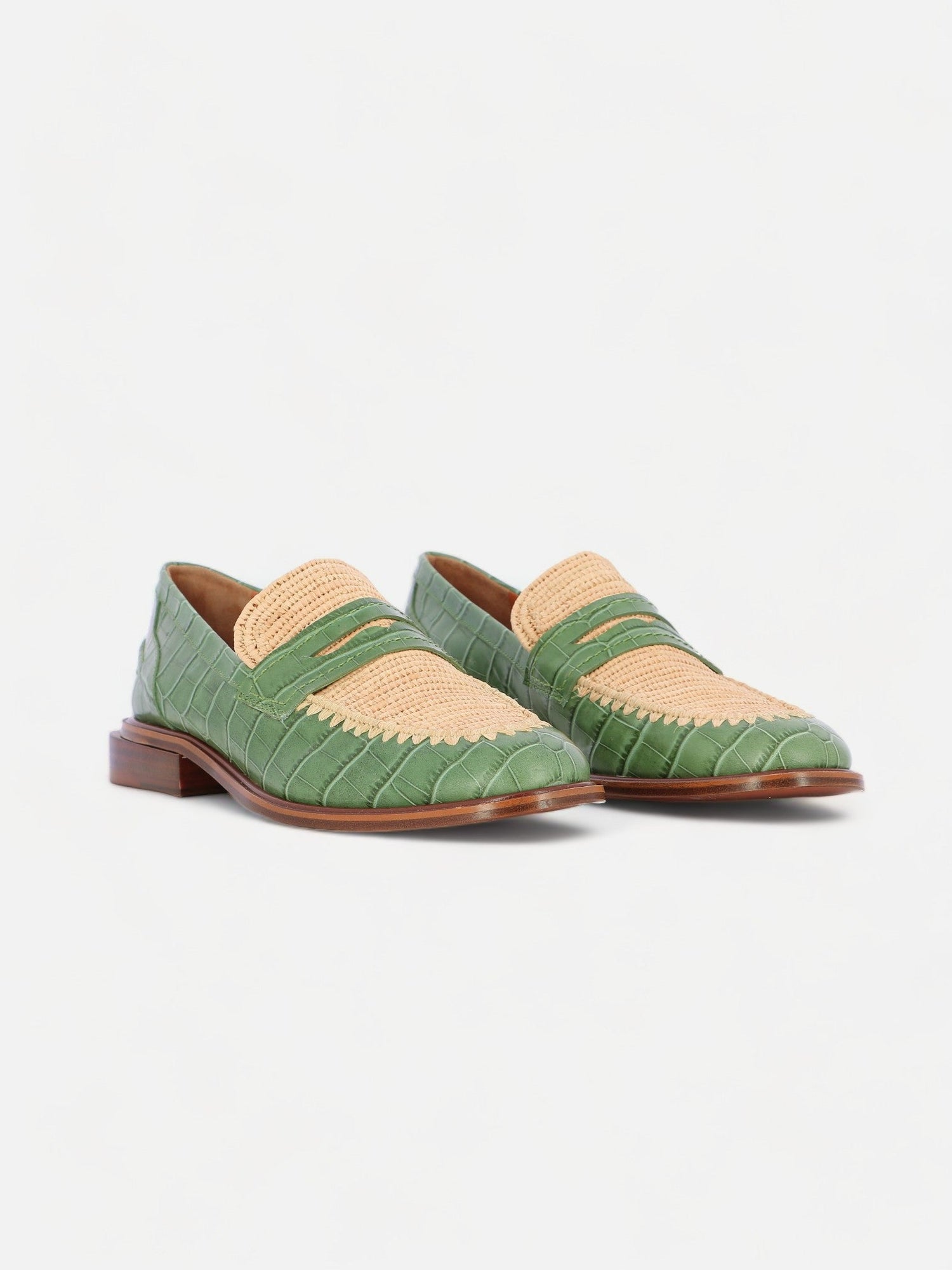 LOAFERS - JAMBO, crocodile effect - Clergerie Paris - USA