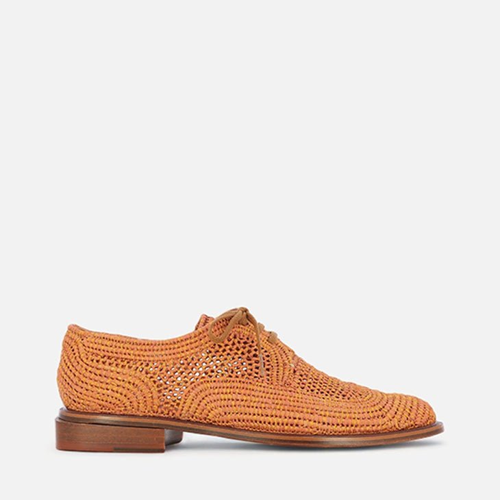 DERBIES - JAPAILLE, brown &amp; golden - Clergerie Paris - USA