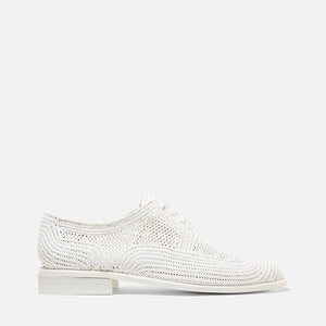 DERBIES - JAPAILLE, white raffia || OUTLET - Clergerie Paris - USA