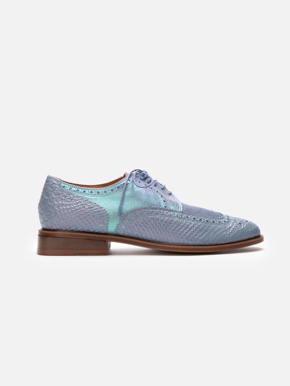 DERBIES - JENSEN, azure snake effect - Clergerie Paris - USA