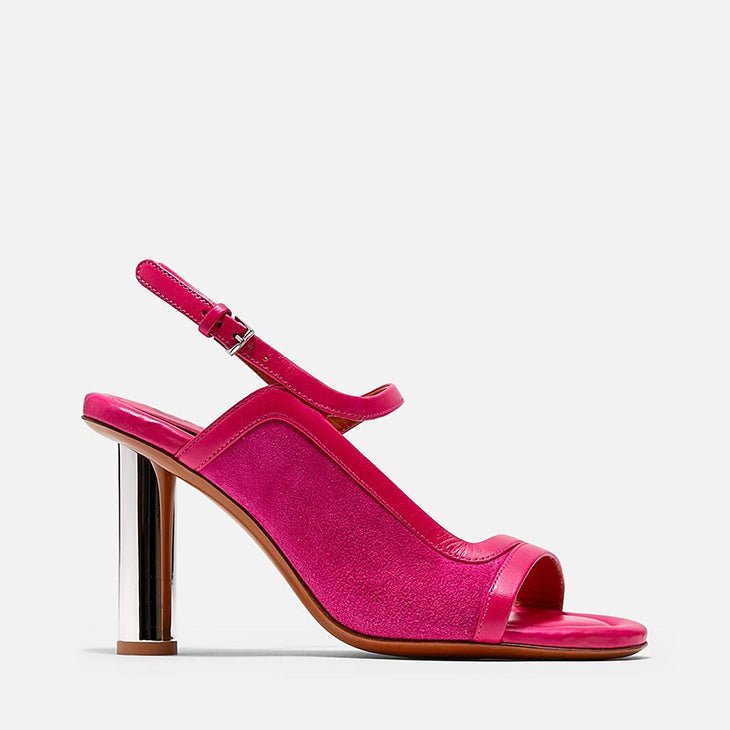 SANDALS - KALEA, suede hibiscus - Clergerie Paris - USA