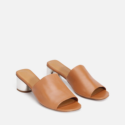 MULES - LEA mules, camel || OUTLET - LEABROTUMM350 - Clergerie Paris - USA