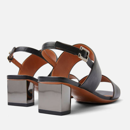 SANDALS - LEONIE sandals, black || OUTLET - LEONIEBLKNAPM350 - Clergerie Paris - USA