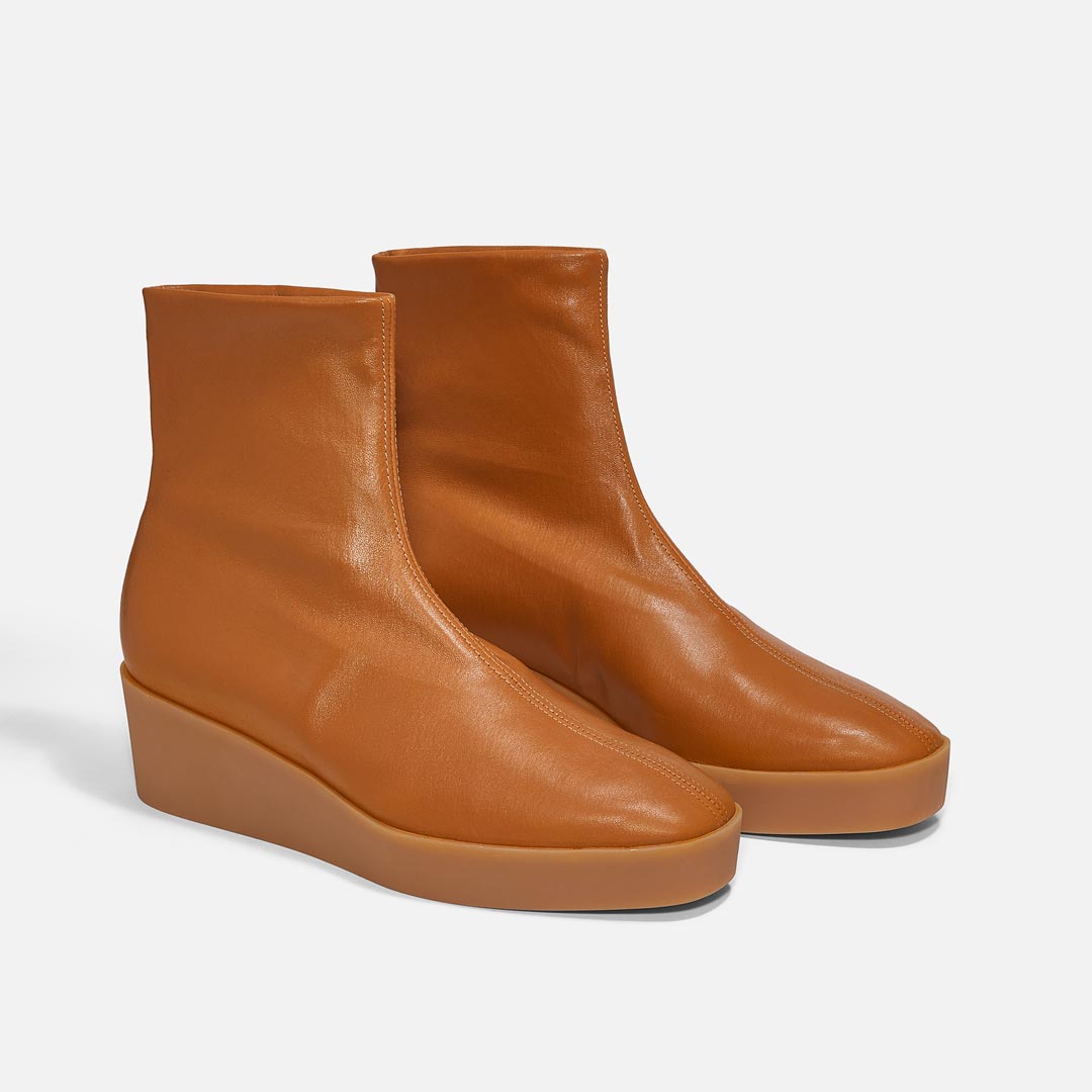 ANKLE BOOTS - LEXA ankle boots, rust stretch lambskin || OUTLET - LEXA8RUSNAPM350 - Clergerie Paris - USA