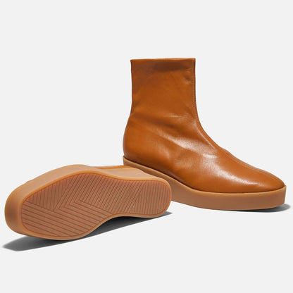 ANKLE BOOTS - LEXA ankle boots, rust stretch lambskin || OUTLET - LEXA8RUSNAPM350 - Clergerie Paris - USA
