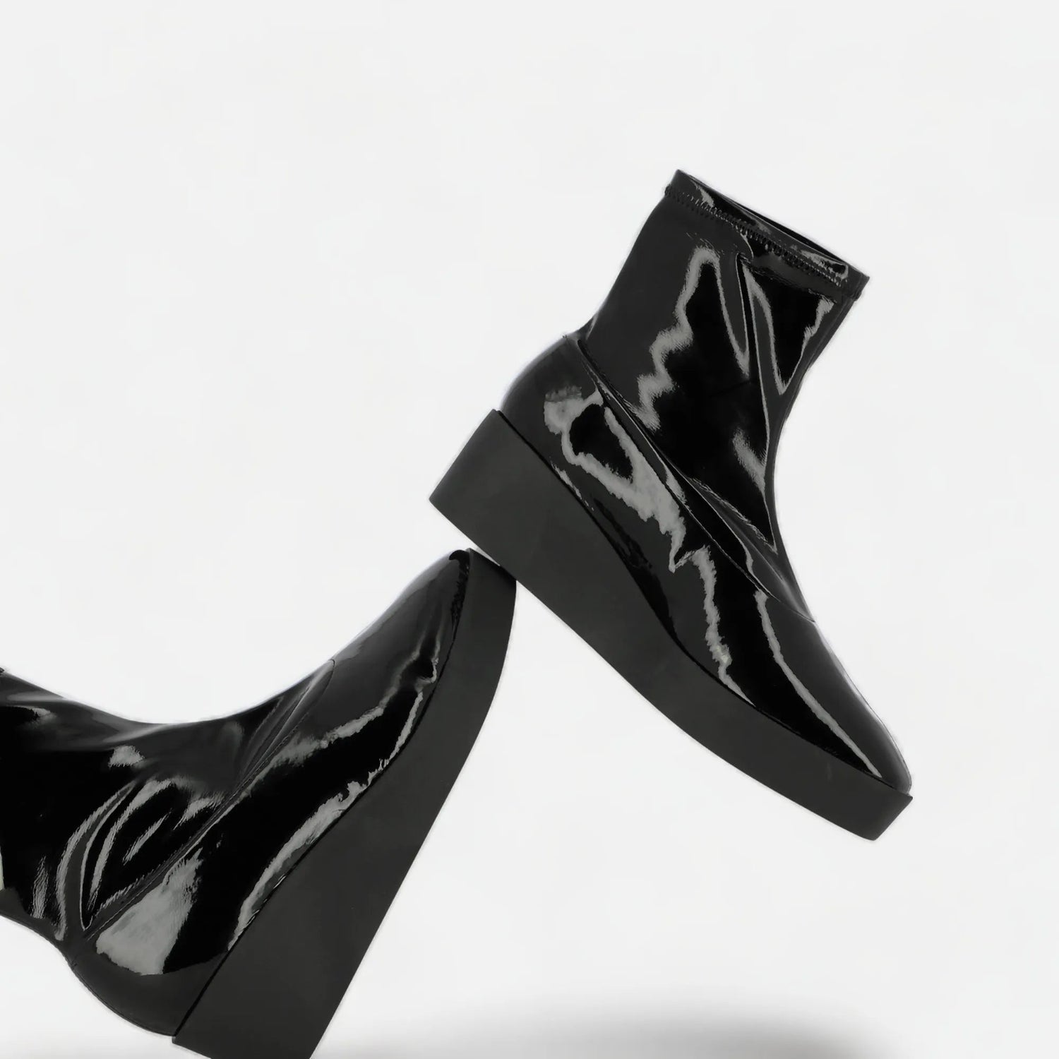 ANKLE BOOTS - LEXA ankle boots, vinyl black || OUTLET - LEXAVIBLKVINM340 - Clergerie Paris - USA