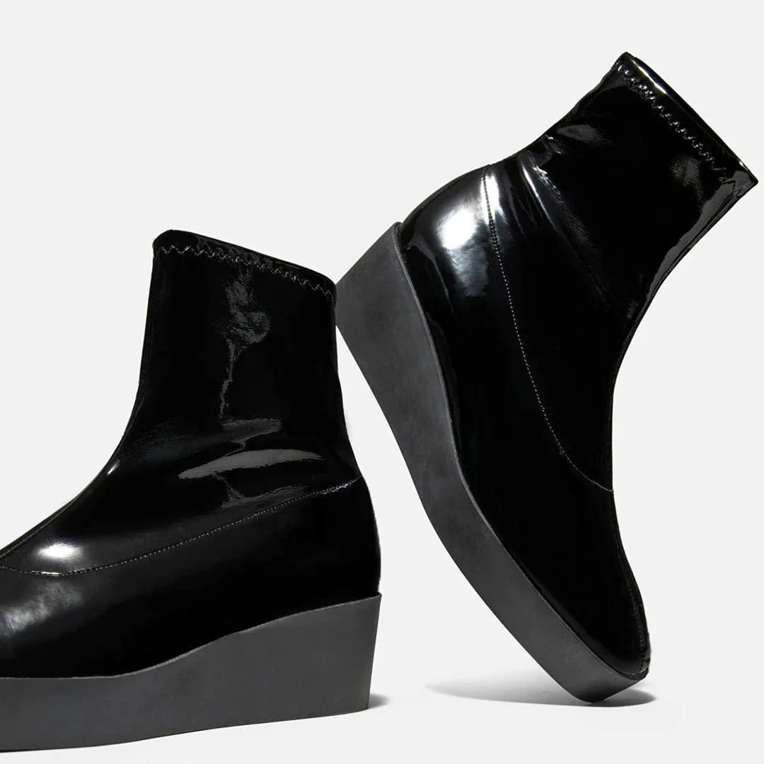 ANKLE BOOTS - LEXA ankle boots, vinyl black || OUTLET - LEXAVIBLKVINM340 - Clergerie Paris - USA