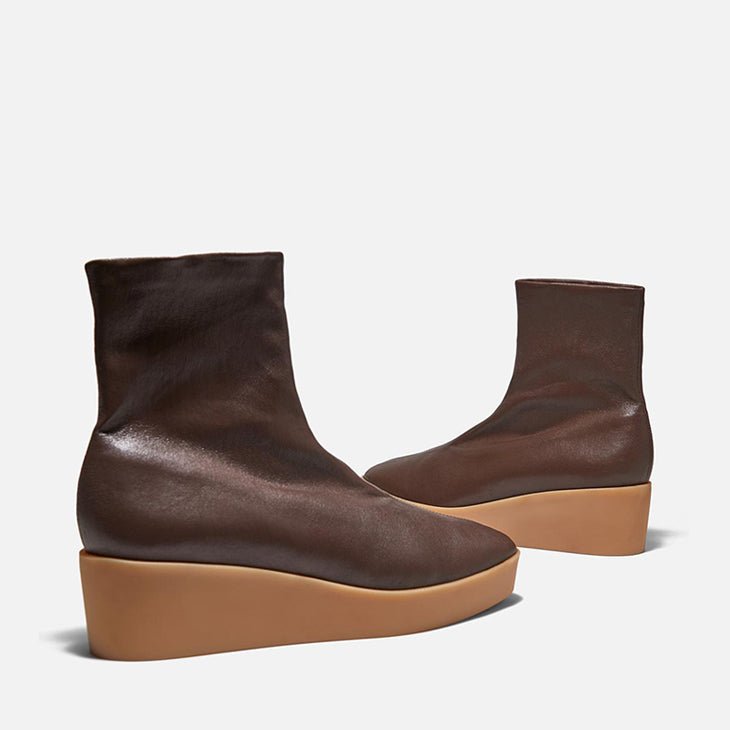 ANKLE BOOTS - LEXA, brown stretch || OUTLET - Clergerie Paris - USA