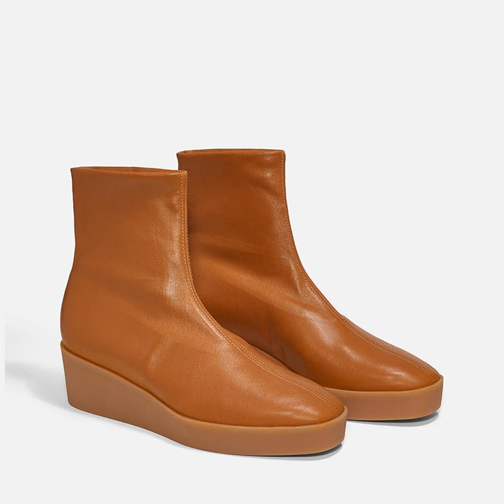 ANKLE BOOTS - LEXA, rust stretch || OUTLET - Clergerie Paris - USA