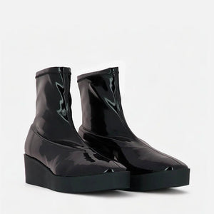 ANKLE BOOTS - LEXA, vinyl black || OUTLET - Clergerie Paris - USA