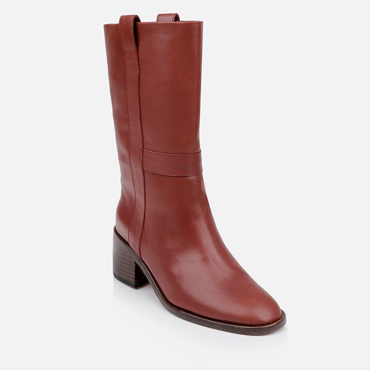 HIGH BOOTS - LIDA, garnet - Clergerie Paris - USA