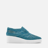 DERBIES - LISA, light blue raffia || OUTLET - Clergerie Paris - USA