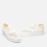 DERBIES - LISA, white raffia || OUTLET - Clergerie Paris - USA