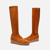 HIGH BOOTS - LOANE, suede rust || OUTLET - Clergerie Paris - USA