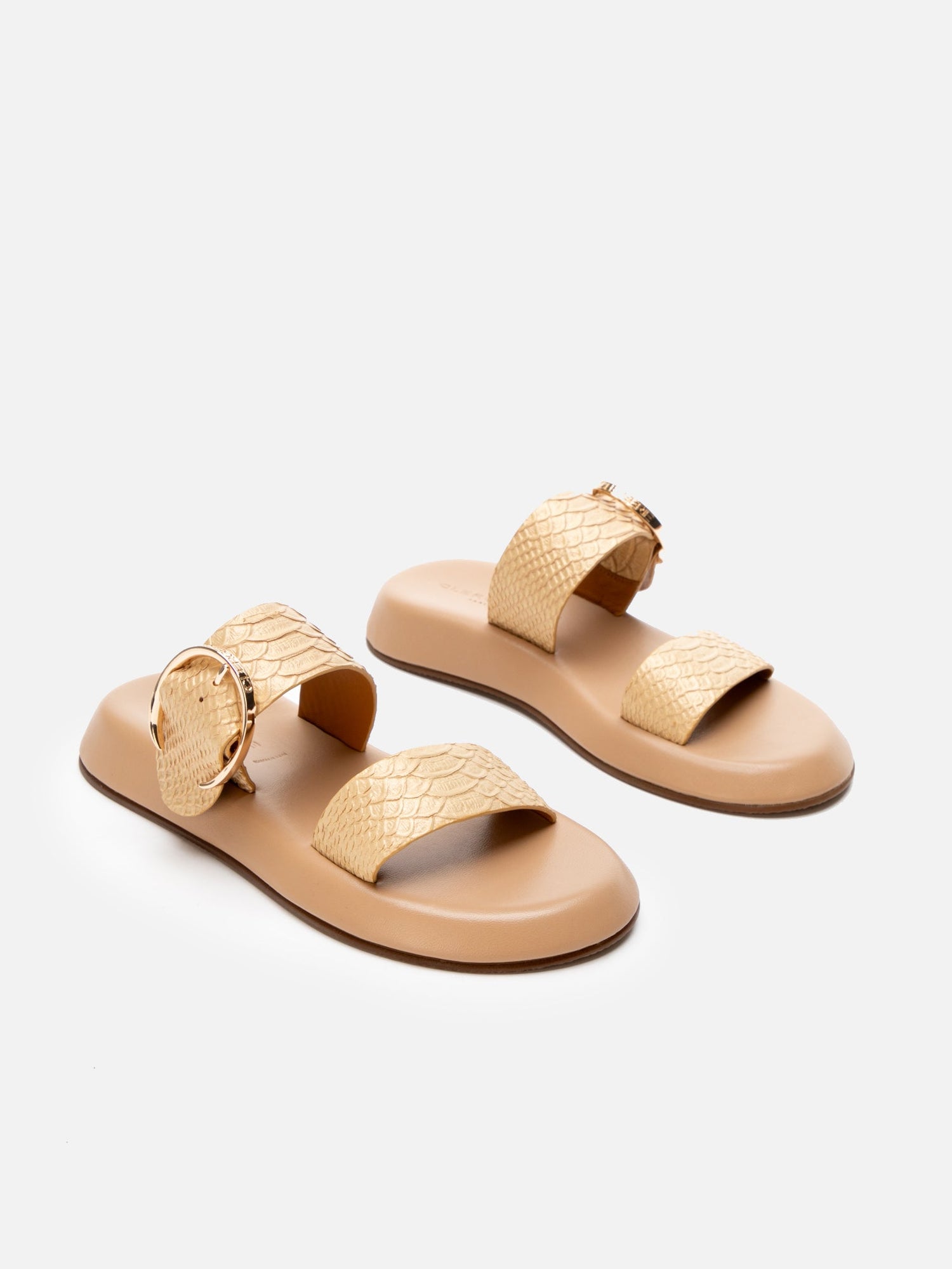SANDALS - LOUD, nude snake effect - Clergerie Paris - USA