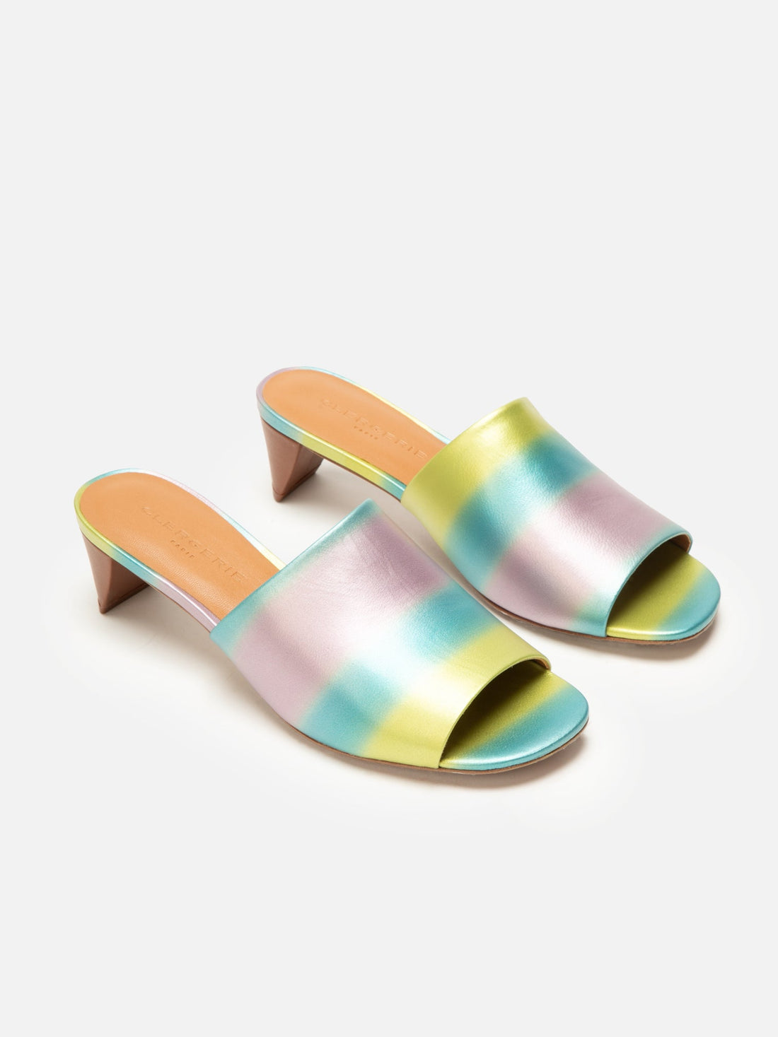 MULES - LUX, pastel rainbow - Clergerie Paris - USA