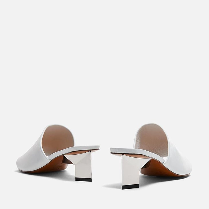 MULES - LYNA, white - Clergerie Paris - USA