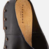 MULES - MAX mules, black calfskin || OUTLET - MAXBLKLCAM350 - Clergerie Paris - USA