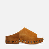 MULES - MIA, brown suede || OUTLET - Clergerie Paris - USA