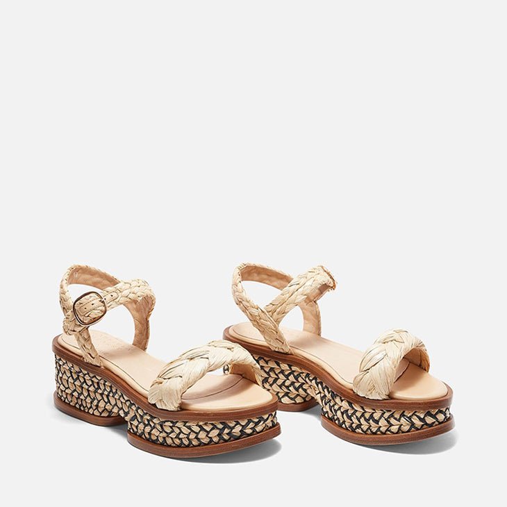 SANDALS - MICHEAL, natural raffia || OUTLET - Clergerie Paris - USA