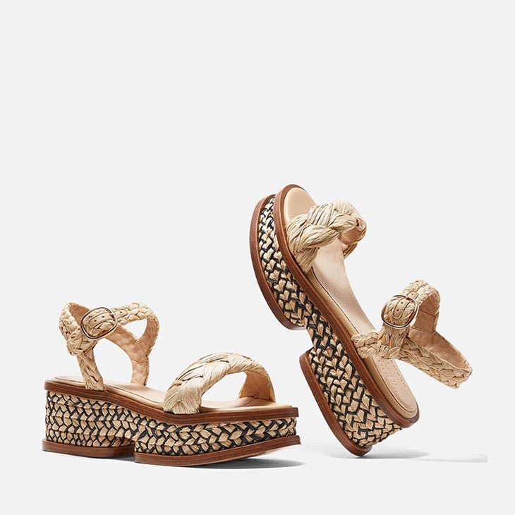 SANDALS - MICHEAL, natural raffia || OUTLET - Clergerie Paris - USA