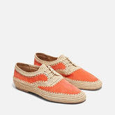 DERBIES - MIGUEL, orange suede || OUTLET - Clergerie Paris - USA