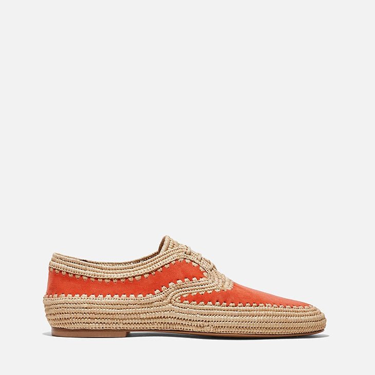 DERBIES - MIGUEL, orange suede || OUTLET - Clergerie Paris - USA