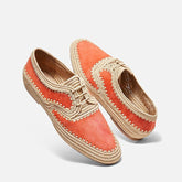 DERBIES - MIGUEL, orange suede || OUTLET - Clergerie Paris - USA