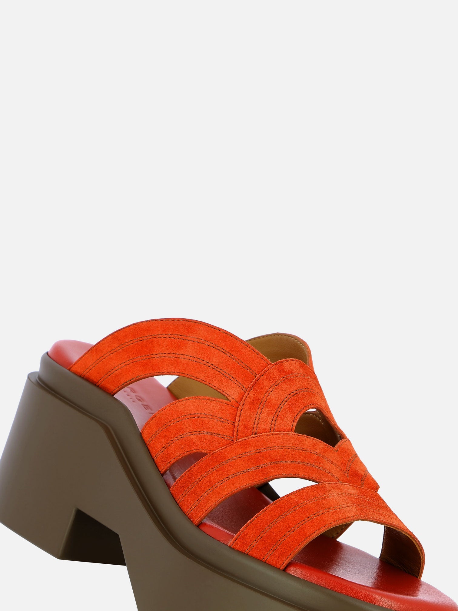 SANDALS - NEJI, jaspe suede - Clergerie Paris - USA