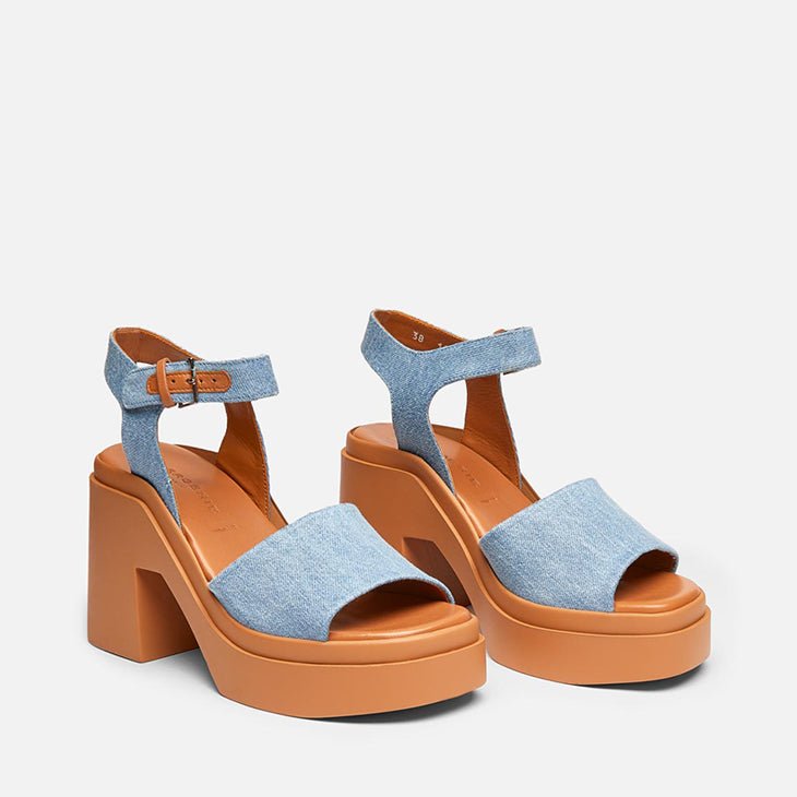 SANDALS - NELIO, pacific blue jean || OUTLET - Clergerie Paris - USA