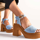 SANDALS - NELIO sandals, pacific blue jean || OUTLET - NELIOJLONNAPM350 - Clergerie Paris - USA