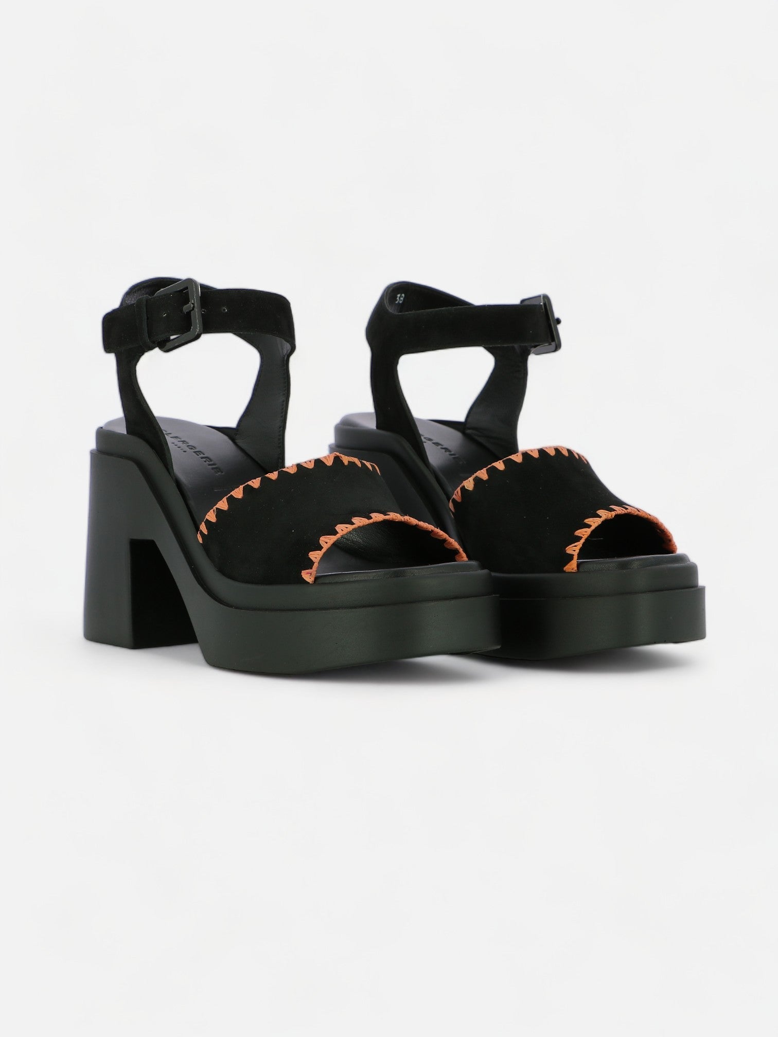 SANDALS - NELIO sandals, suede goatskin black - NELIOSRBACSDEM350 - Clergerie Paris - USA