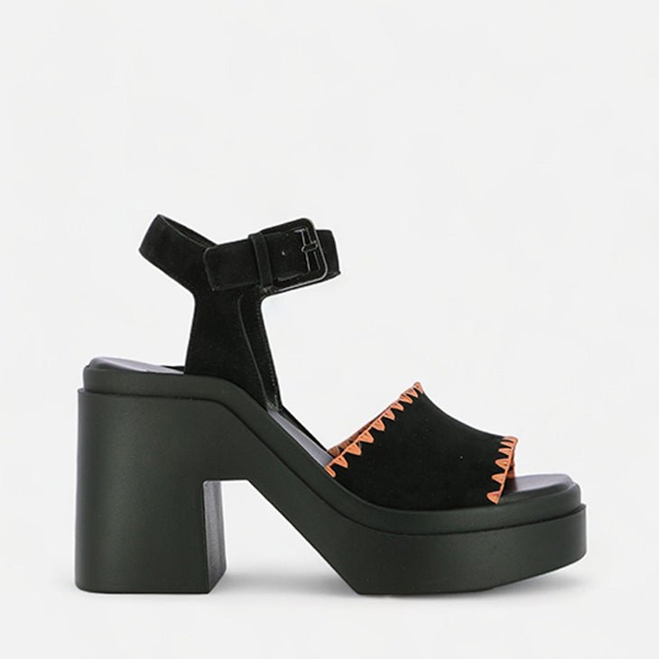 SANDALS - NELIO, suede black - Clergerie Paris - USA