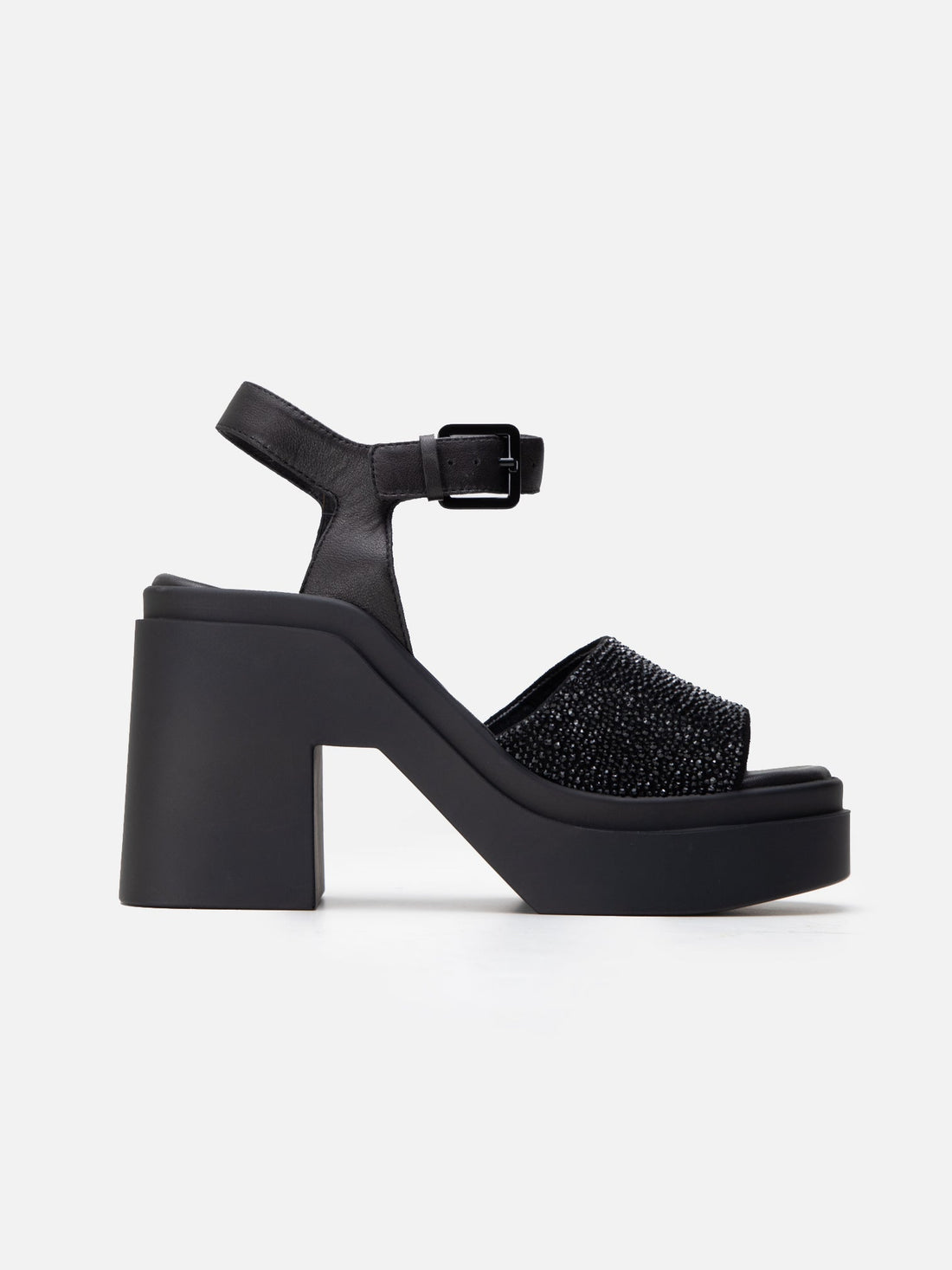 SANDALS - NELIO, suede strass black - Clergerie Paris - USA