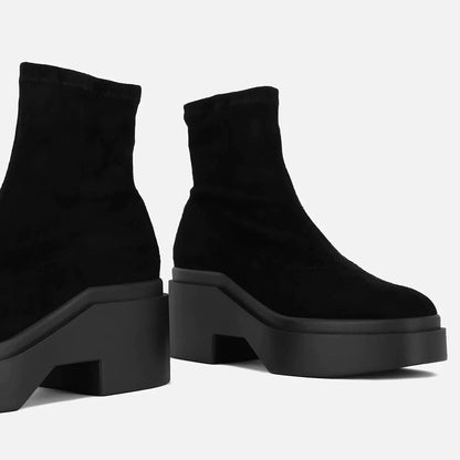 ANKLE BOOTS - NELLE ankle boots, suede lambskin black - NELLEBLKESRM340 - Clergerie Paris - USA