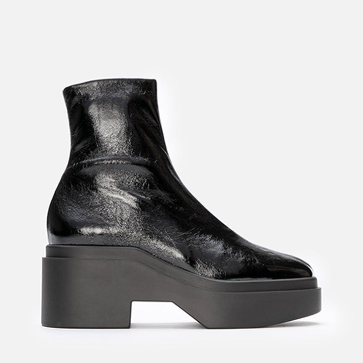 ANKLE BOOTS - NELLE, stretch naplak black - Clergerie Paris - USA