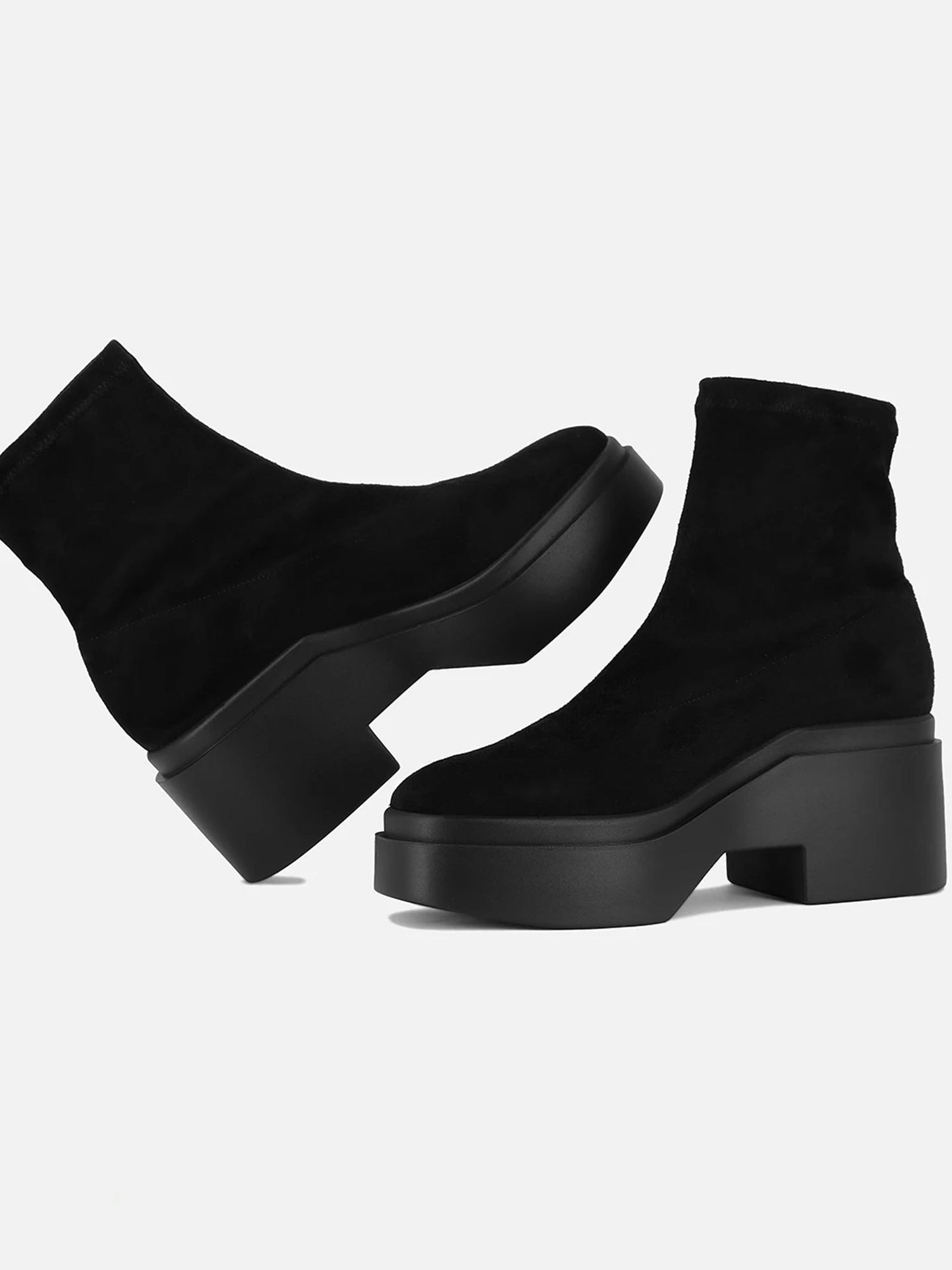 ANKLE BOOTS - NELLE, suede black - Clergerie Paris - USA