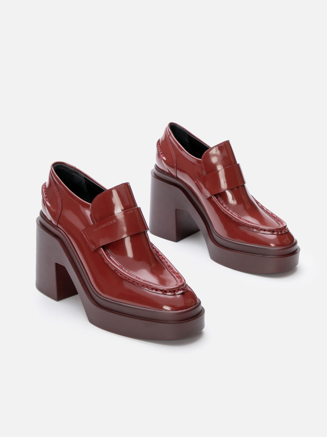 LOAFERS - NETTA, gloss garnet - Clergerie Paris - USA