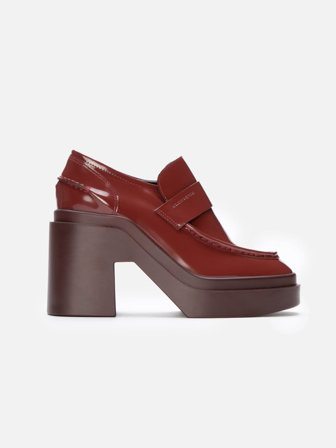 LOAFERS - NETTA, gloss garnet - Clergerie Paris - USA