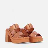 SANDALS - NEXT, metallic brown - Clergerie Paris - USA