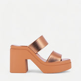 SANDALS - NEXT, metallic brown - Clergerie Paris - USA