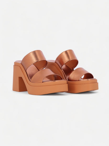 NEXT sandals, metallic lambskin brown – Clergerie Paris - USA