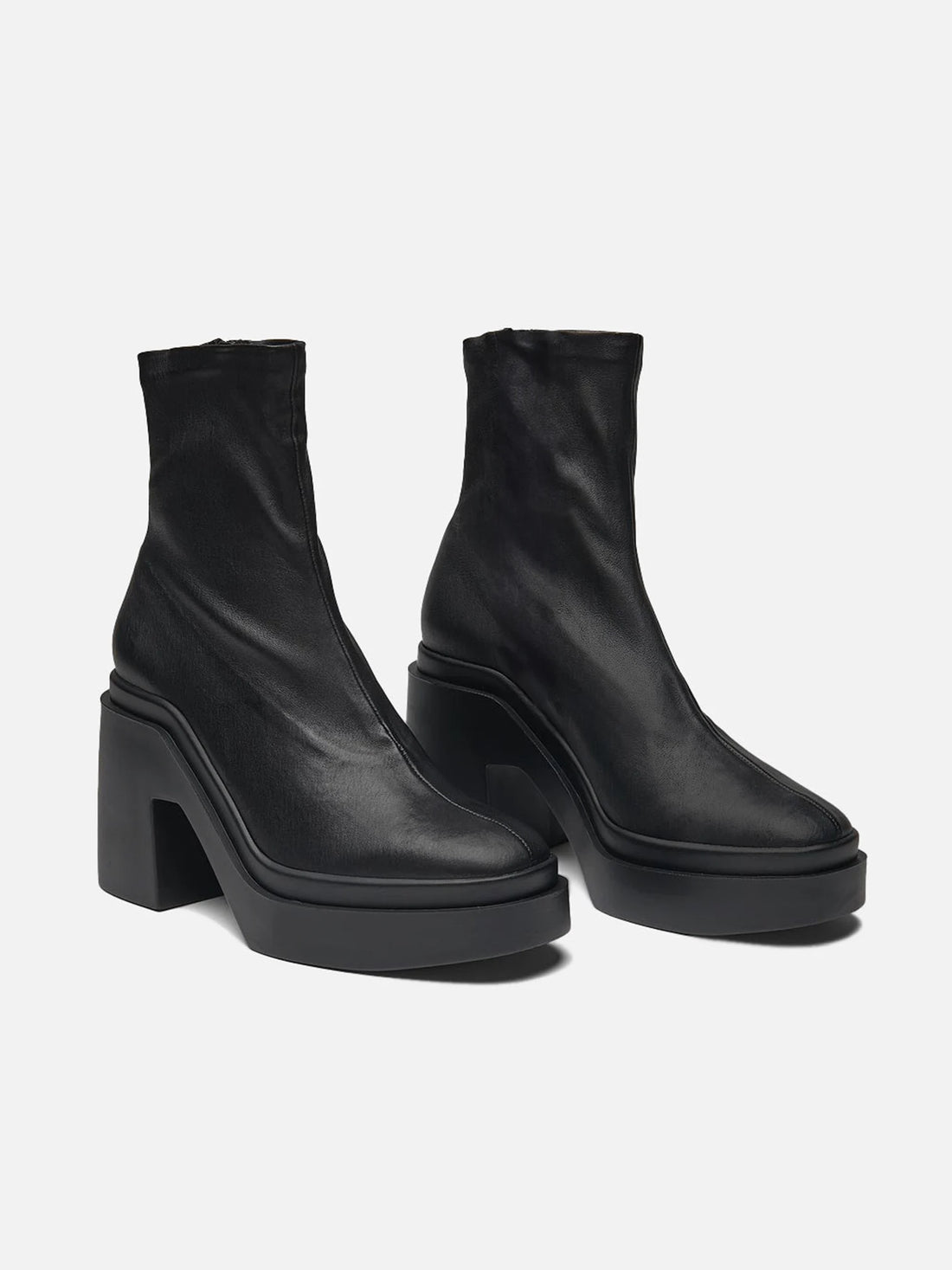 NINA ankle boots, leather black