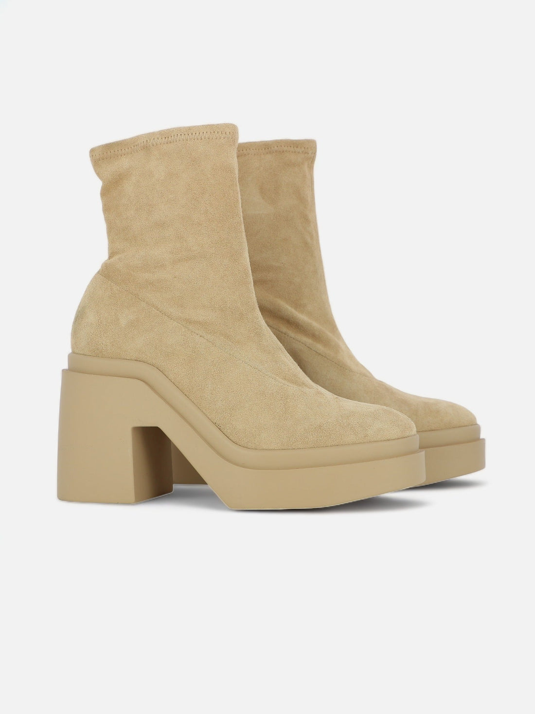 ANKLE BOOTS - NINA ankle boots, suede leather beige - NINA1BEISDEM350 - Clergerie Paris - USA