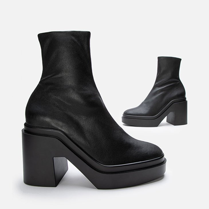 ANKLE BOOTS - NINA, stretch black - Clergerie Paris - USA