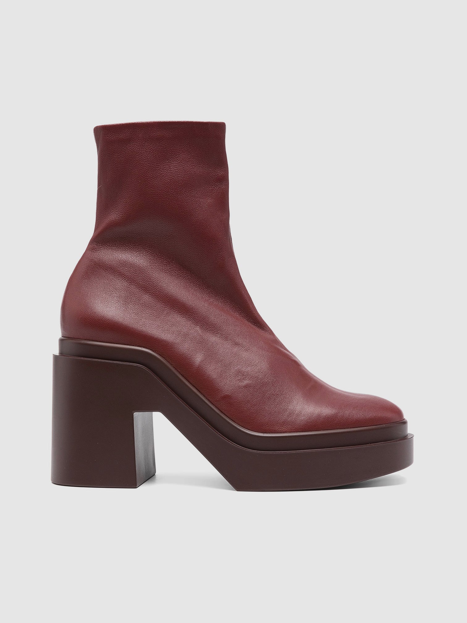 ANKLE BOOTS - NINA, stretch garnet - Clergerie Paris - USA