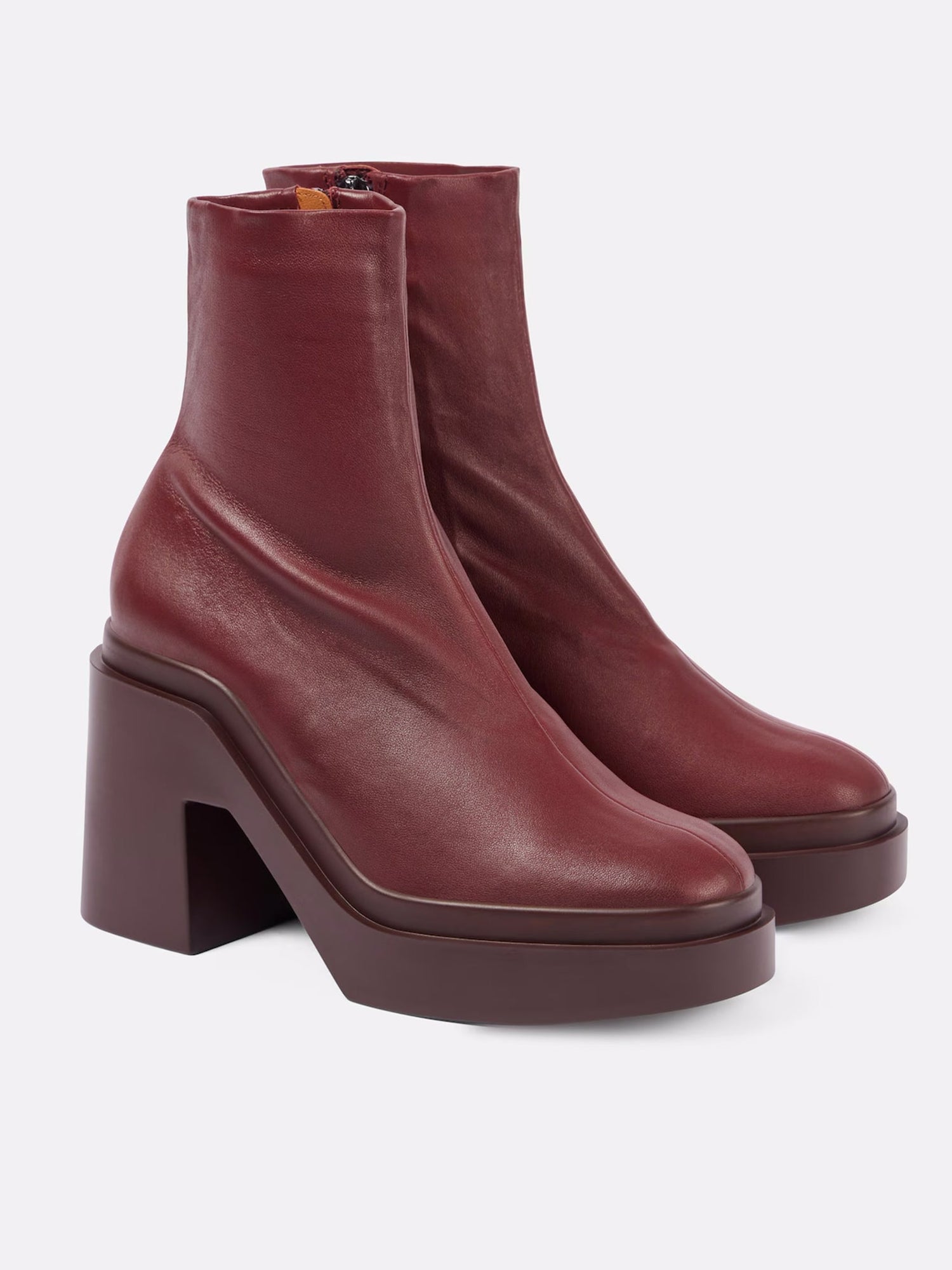 ANKLE BOOTS - NINA, stretch garnet - Clergerie Paris - USA