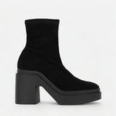 ANKLE BOOTS - NINA, suede stretch black - Clergerie Paris - USA